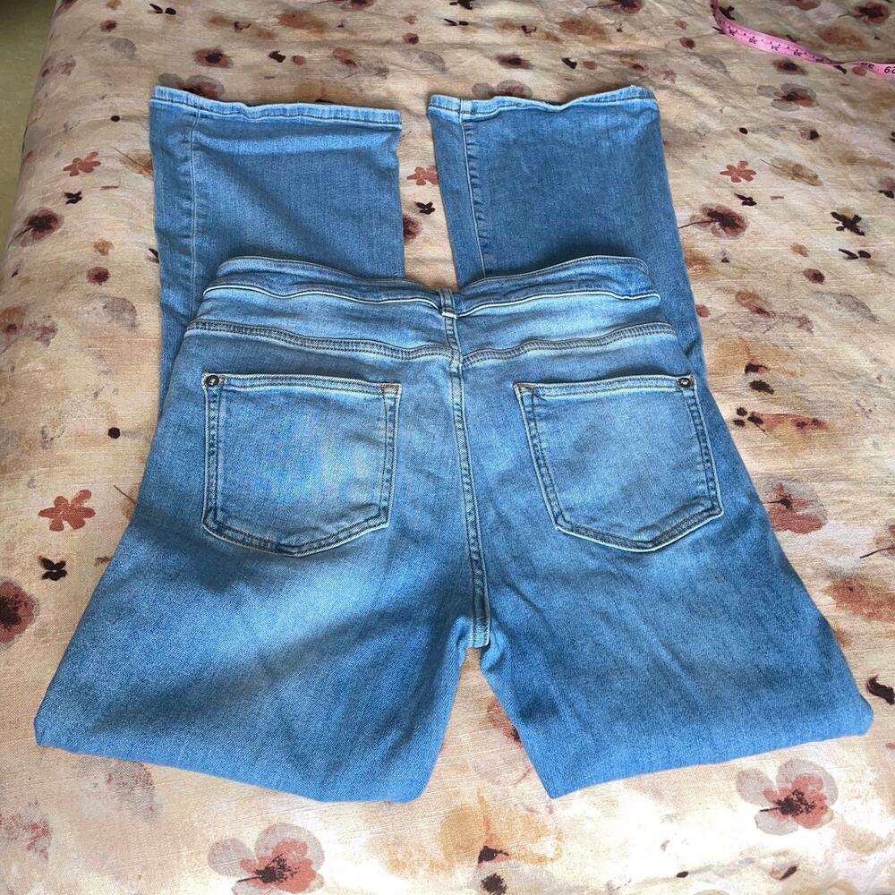 Pilcro Anthropologie High Waist Bootcut Jeans Light wash